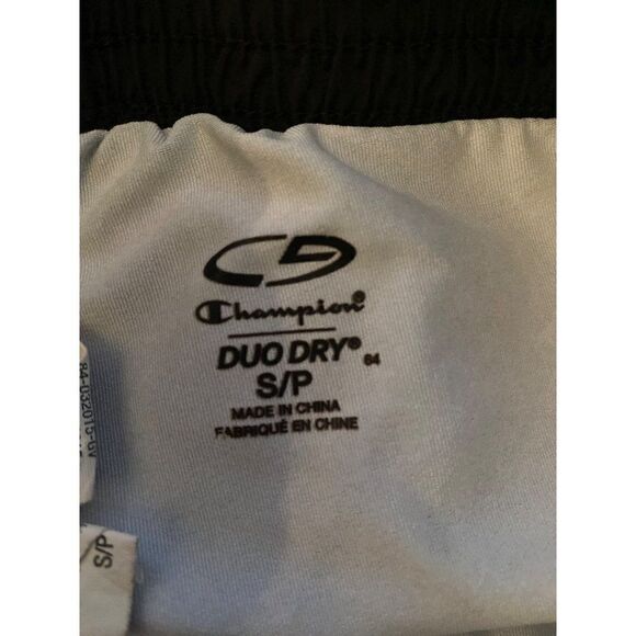 Champion Duo Dry women's carbon black and gray active drawstring waist shorts S - Picture 5 of 9